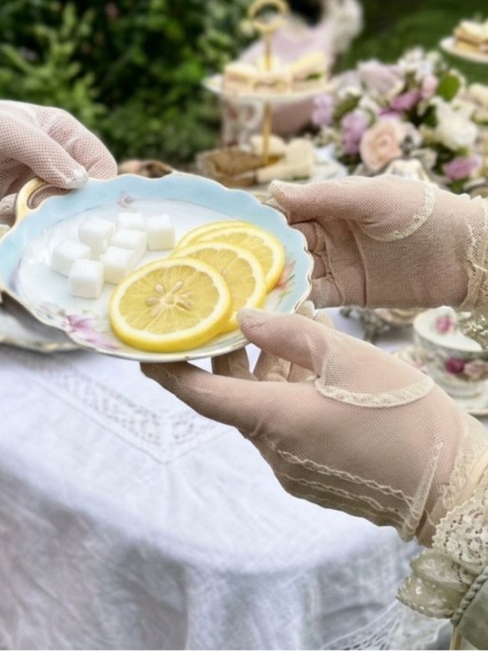 Antique Noritake Hand Painted Porcelain Rose Dish Trinkets Lemons Bonbons Mints